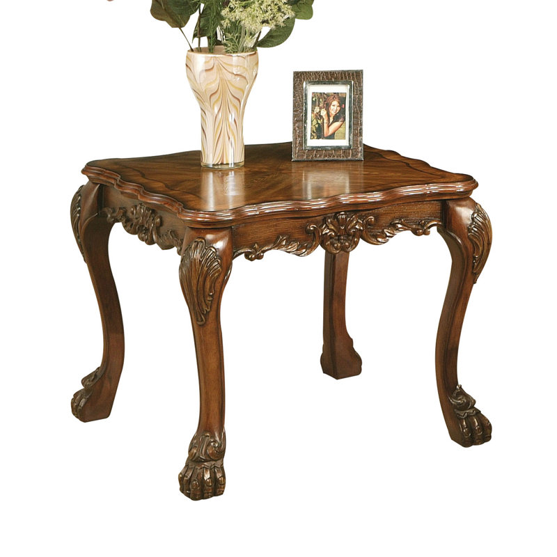 Fleur De Lis Living Tobin 24.25'' Tall Solid Wood End Table Wayfair